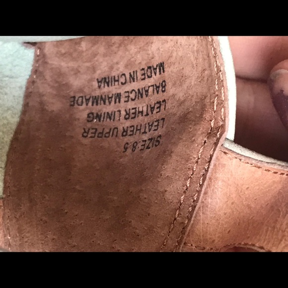 Matico All real leather 8,5 platforms tan New - Picture 7 of 8